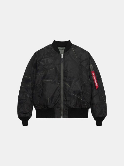 Alpha Industries - MA-1 ZIPPERED PRINT FLIGHT JACKET - Military