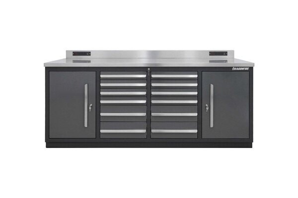 Dragonfire Tools - Pro Series 12 Drawer 7FT Workbench - Military ...