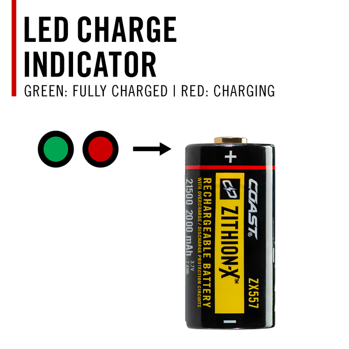 COAST Products - ZX557 Rechargeable Battery - Military & First