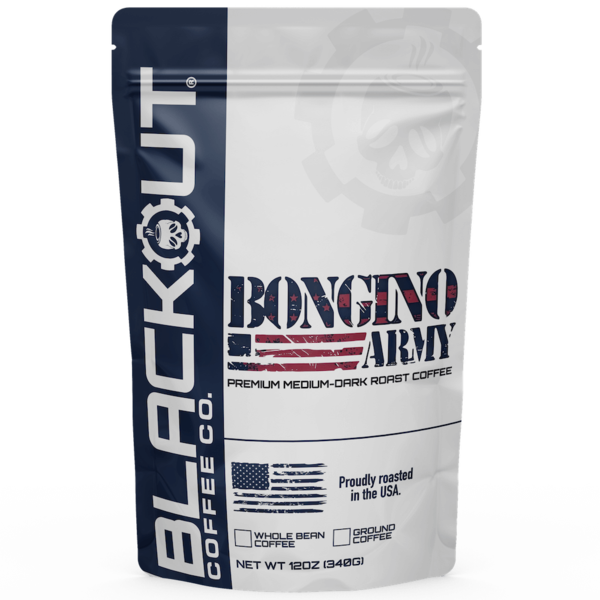 Military Rost Blackout Coffee Co - Bongino Army Roast 12oz - Military & First ...