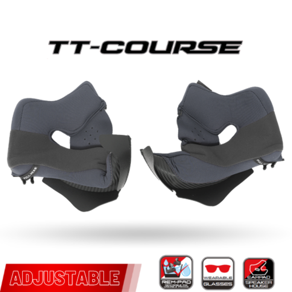 KYT Americas - TT Course Cheek Pads - Military & First Responder ...