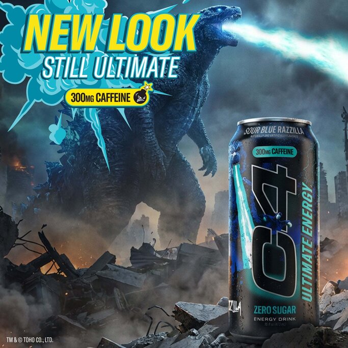 Cellucor - C4 Ultimate Energy® Carbonated x Godzilla - Military