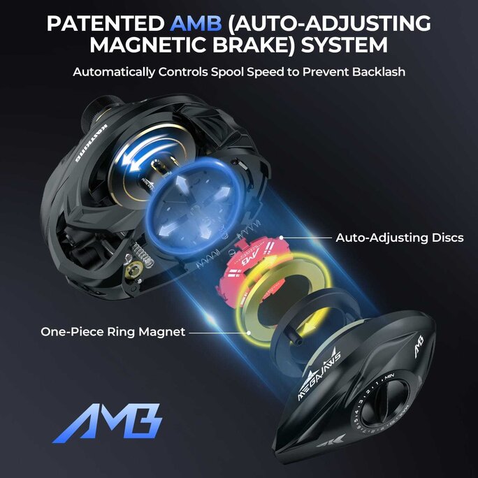 baitcast reels with auto-adjustment magnetic braking system KastKing Al-Ti Elite Baitcasting Reel | KastKing ALTI Baitcaster Reel lightweight performance and superior strength. How to adjust your brakes