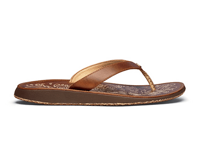 Olukai womens leather flip flops discount