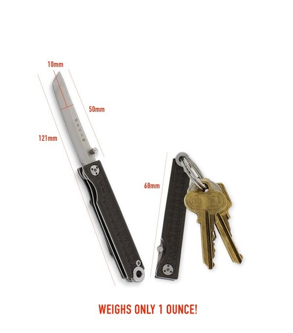 StatGear - Pocket Samurai Keychain Knife - Aluminum Edition