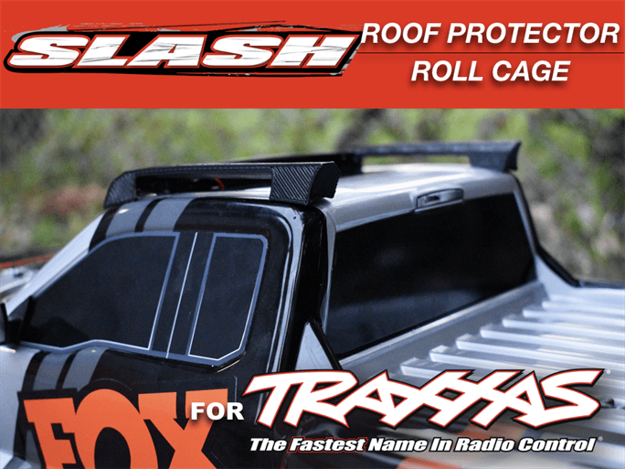  Polo Creations RC - Roll Cage Roof Protector Body Traxxas Ford Raptor SLASH 4x4 2wd Crash Protection - Military