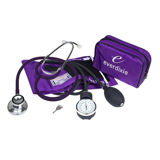 Handheld Travel Case Includes Adult Aneroid Sphygmomanometer Blood