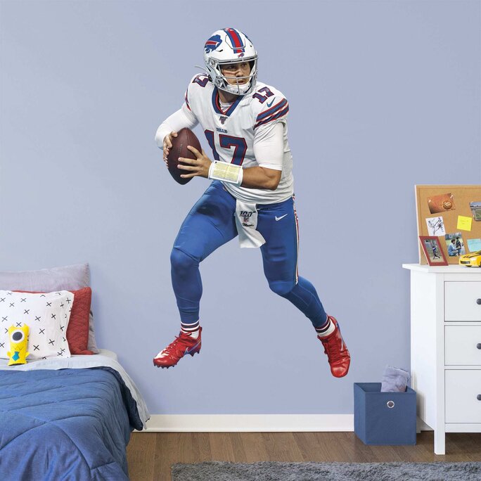 Fathead - Buffalo Bills: Josh Allen Scramble - Officially Licensed NFL Removable  Wall Adhesive Decal - Military & First Responder Discounts
