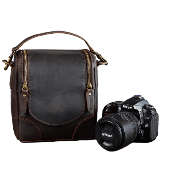 STEEL HORSE LEATHER - The Calista | Small Leather Camera Bag