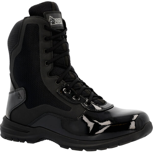 Rocky Boots Men's 8" High Gloss Cadet Public Service Boots Military