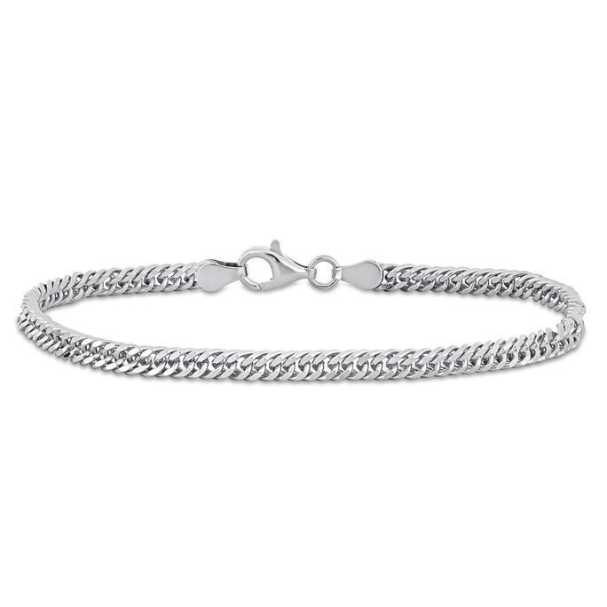 Bezel Set Double Chain Bracelet | Common Alloy | Common Alloy