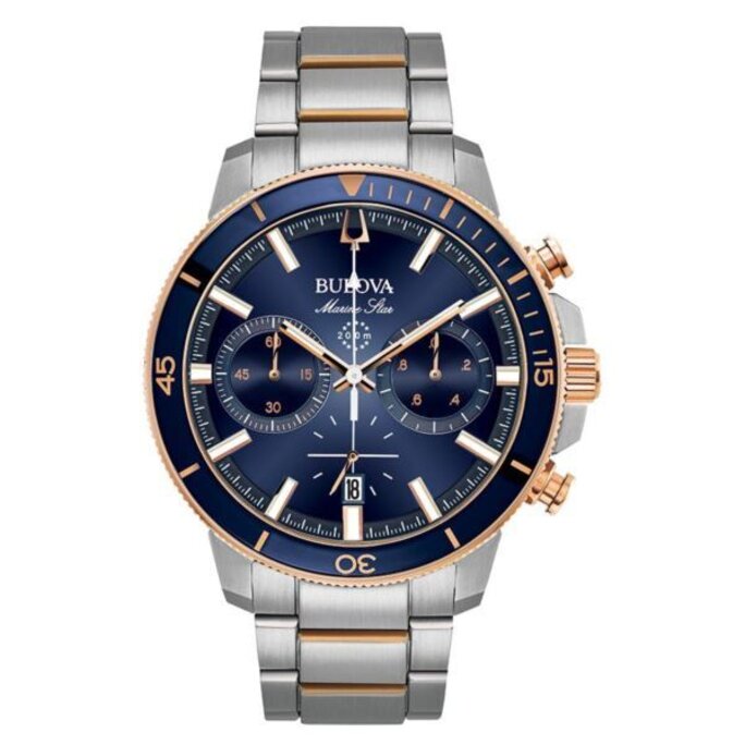 Bulova - Men's Marine Star Watch - Military & Gov't Discounts | GOVX