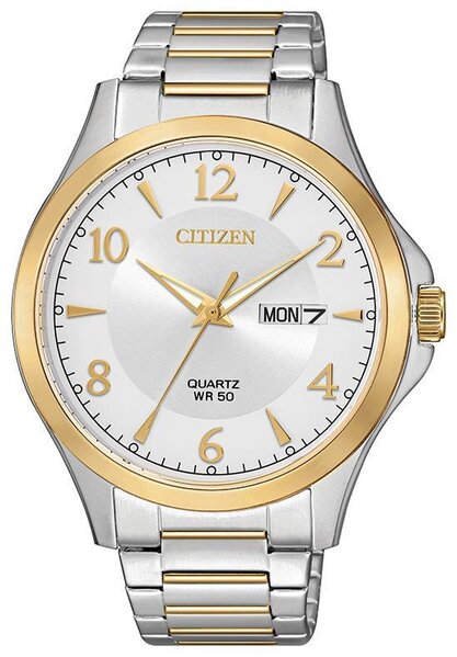 citizen quartz 23k gold plated watch