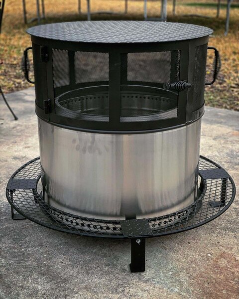 Amistad Grill Co. - Amistad Fire Pit Spark Arrestor - Heat Deflector ...