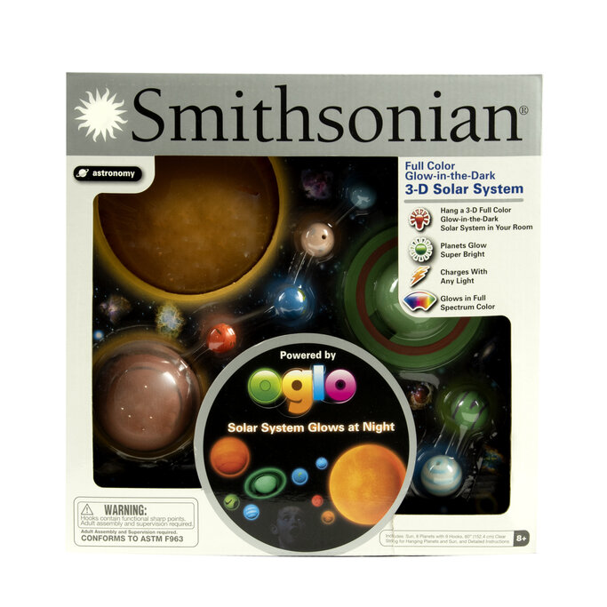 4m 3d Glow In The Dark Solar System Model Making Science Kit Stem