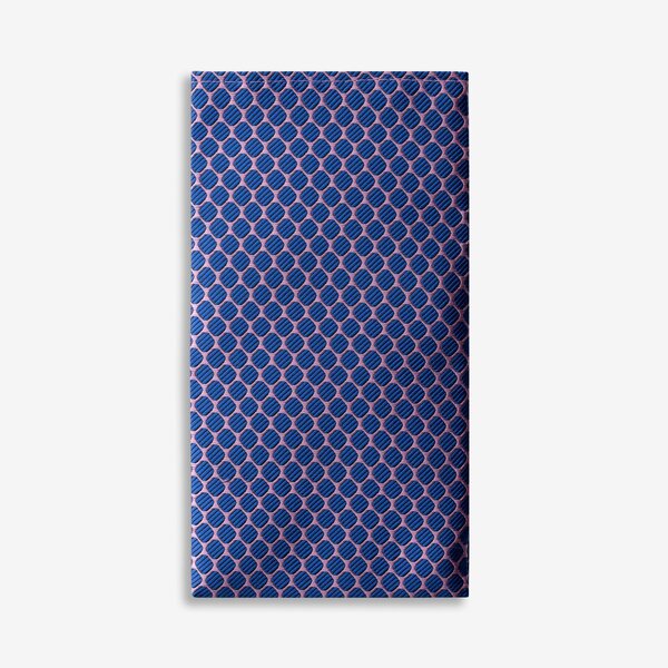 GoTie - Pinky Blue Geometric Pocket Square - Military & First Responder Discounts | GOVX
