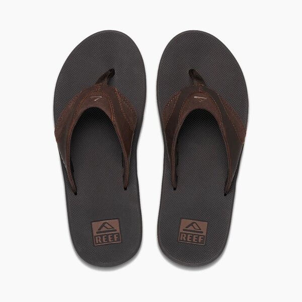 REEF - Men's Leather Fanning Sandals - Military & Gov't Discounts | GOVX