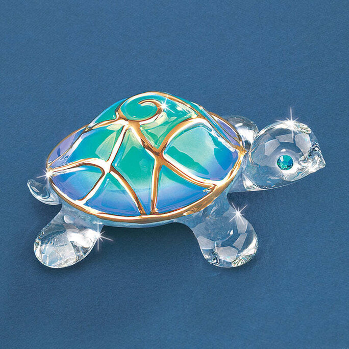 Glass Baron - Turtle 'Tiffany' Figurine - Discounts for Veterans