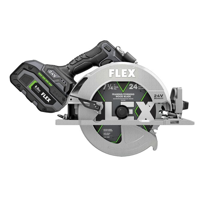 FLEX Stacked Lithium 24-volt 1/2-in Brushless Cordless Impact Wrench Kit |  Battery Charger and Case