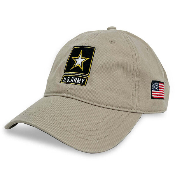 Army Gear - Army Star Relaxed Fit Hat (Khaki) - Military & First ...