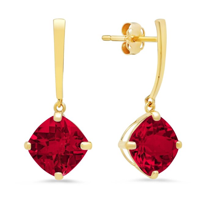 Tanishq Yellow Gold Ruby Drop Earrings Price Starting From Rs 20,803. Find  Verified Sellers in Siliguri - JdMart