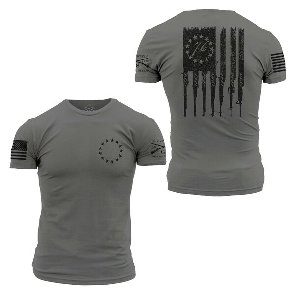 Grunt Style - Men's Betsy Rifle Flag Shirt - Military & Gov't Discounts ...