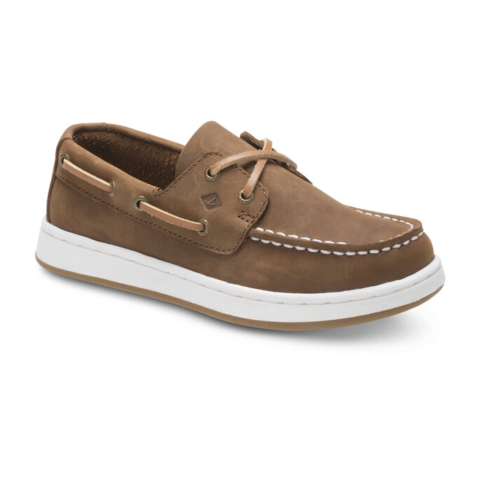 boys tan boat shoes