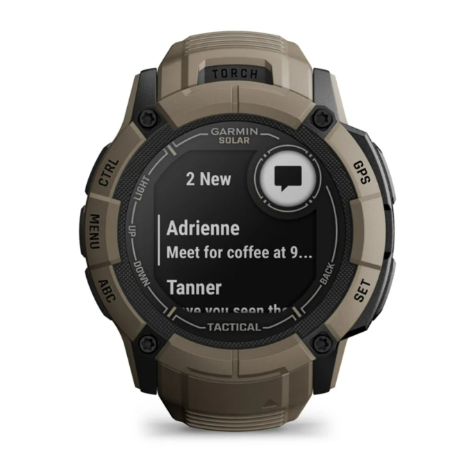 Garmin - Instinct 2X Solar Tactical Edition Watch - Military & Gov