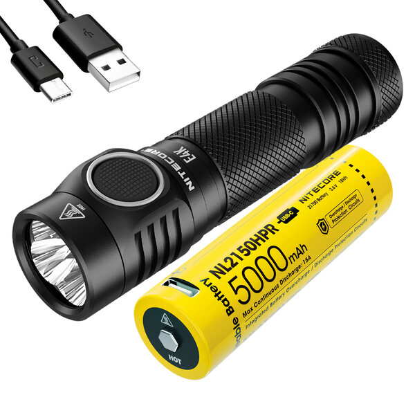 Nitecore - E4K Next Generation 21700 Compact EDC Flashlight