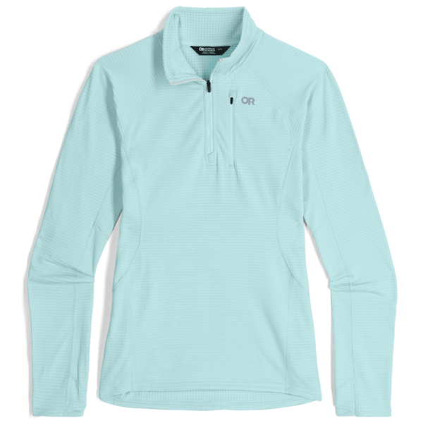 Outdoor Research Felpa Uomo Vigor Grid Mezza Zip - Traspirante, UPF 30, ActiveTemp, Per Trekking E Alpinismo