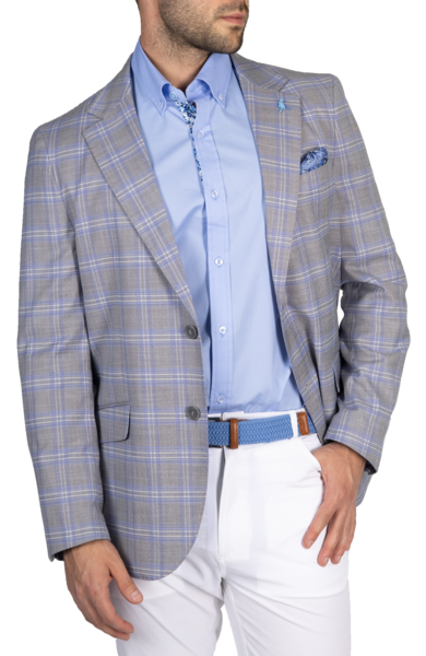 TailorByrd - Light Grey Heritage Plaid Sport Coat - Military & First ...