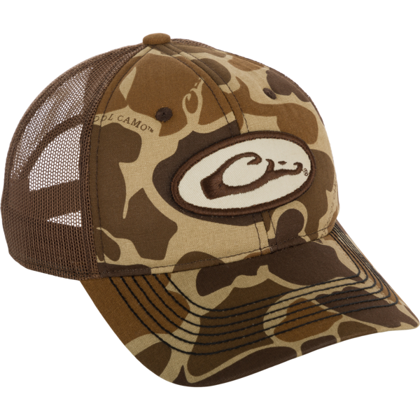 Drake Waterfowl Oval Logo Foam Front Ball Cap Military & First