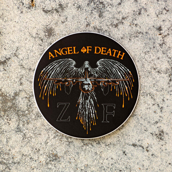 ZERO FOXTROT - Angel of Death Sticker - Military & First Responder ...