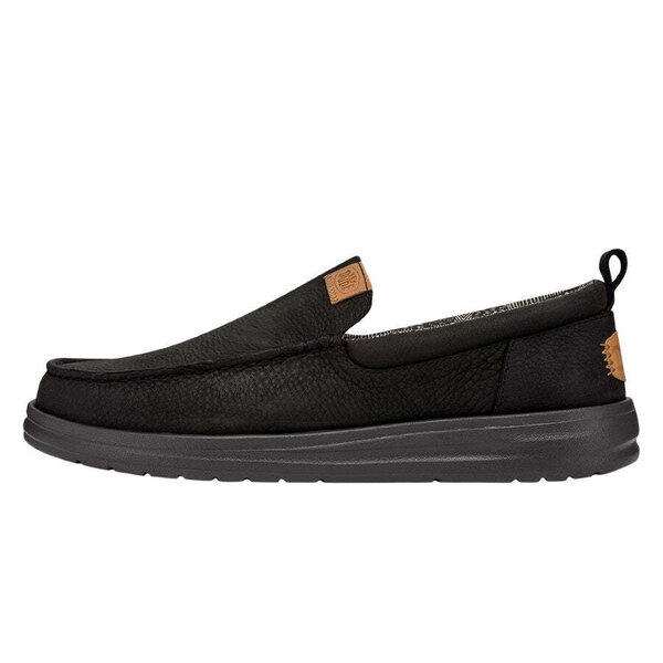 HEYDUDE shoes - Wally Grip Moc Craft Leather - Black - Military & First ...