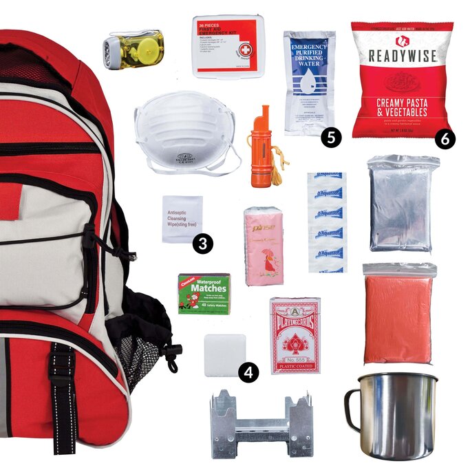 Readywise - Survival Backpack - 64 Piece - Military & Gov't