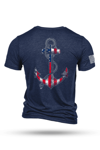 Nine Line Apparel Mens Anchor Flag Tri Blend T Shirt Military And Govt Discounts Govx 3763