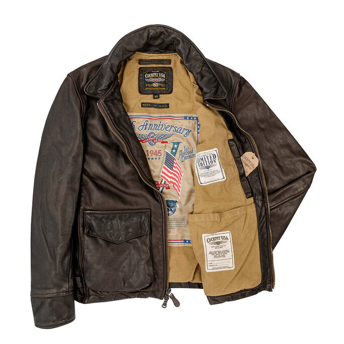 Cockpit USA - Division Commander's Leather Tanker Jacket Z21U020