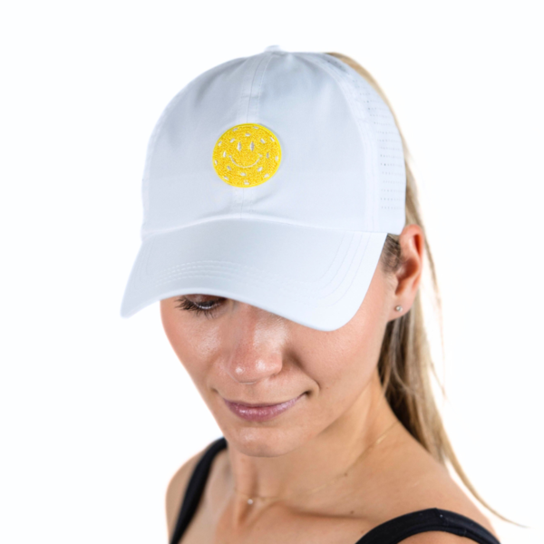 VIMHUE Smiley Pickleball Chenille Patch, Sun Goddess, TuckIn Strap