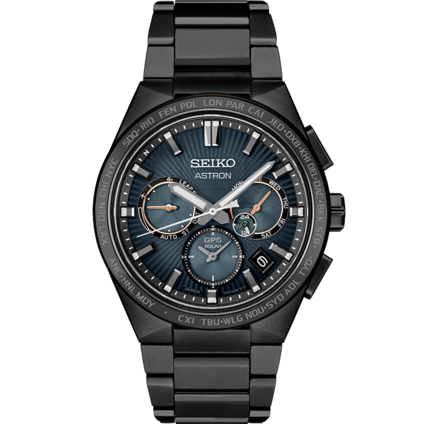Seiko - Men's 43.1mm Luxe Astron GPS Solar Dual Time Limited