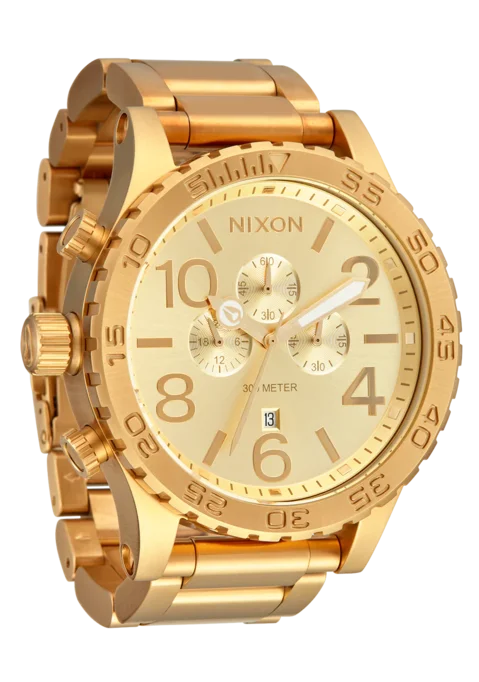 Nixon - Men's 51-30 Chrono Watch - All Gold - Military & Gov't