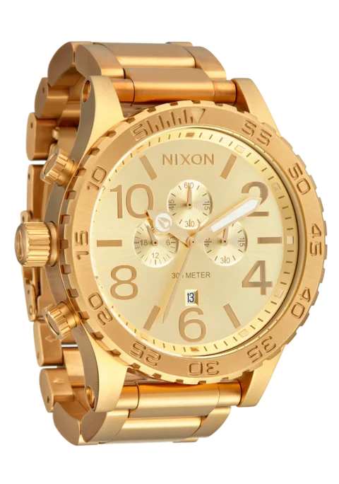 Nixon - Men's 51-30 Chrono Watch - All Gold - Military & Gov't