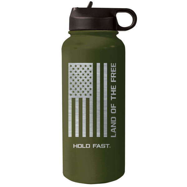 We Hold Fast Land Of The Free 32 oz Bottle Military First We Hold Fast Land Of The Free 32 oz Bottle Military First