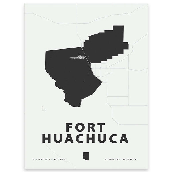 Home Base Maps - Fort Huachuca Map Print - Military & First Responder ...