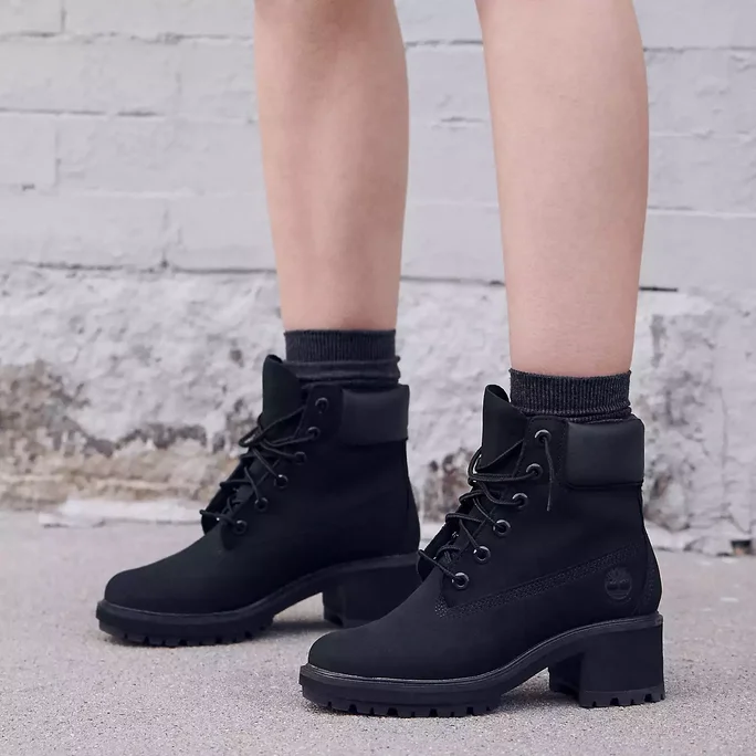 いいスタイル Timberland Boot Waterproof Up Lace Mid Kinsley Women's - 靴