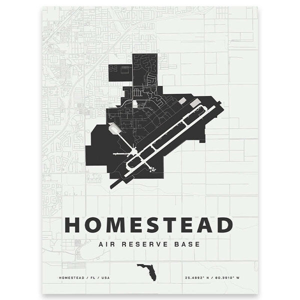 Home Base Maps - Homestead Air Reserve Base Map Print - Military ...