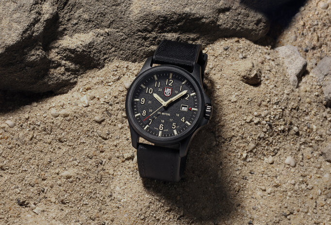 Luminox - Men's 43mm Atacama Field Watch - Black/Sand - Military