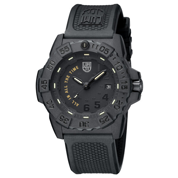 Luminox Men's 45mm Navy SEAL 3500 All In All the Time Military Watch