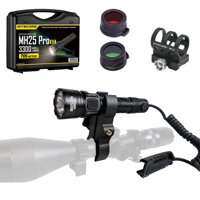 Nitecore - MH25 Pro 3300 Lumen Long Throw Rechargeable Hunting
