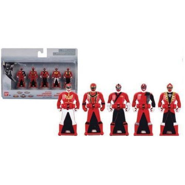 ToyShnip - Bandai Power Rangers 25th Anniversary Red Ranger Keys 5-Pack ...