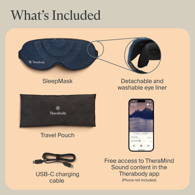 Therabody - Therabody SleepMask with Vibration Therapy - Military